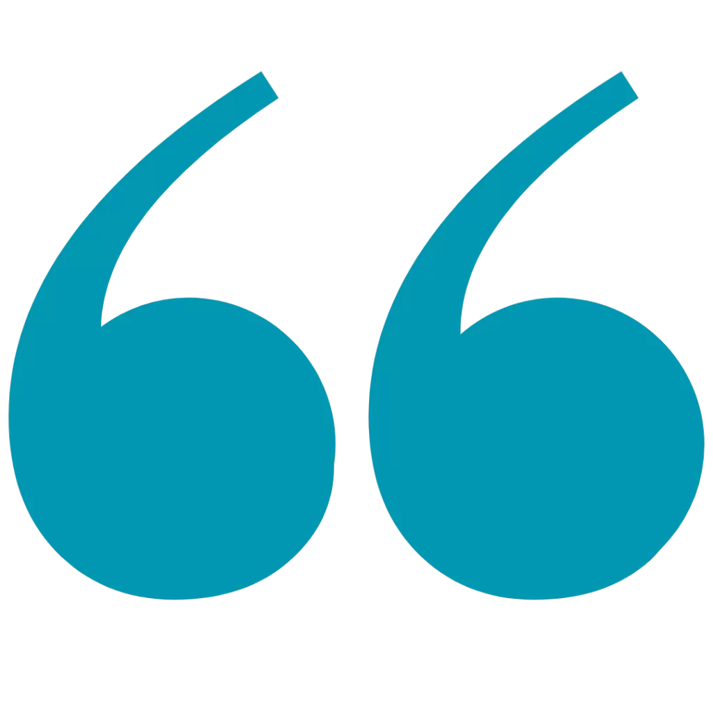 white quotation mark